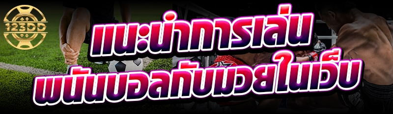 แนะนำการเล่นพนันบอลกับมวยในเว็บ