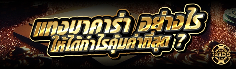 แทงบาคาร่า อย่างไร ให้ได้กำไรคุ้มค่าที่สุด ?