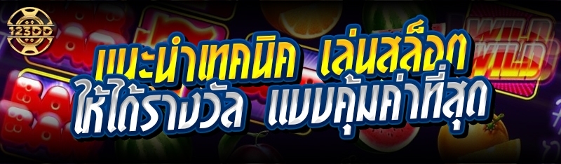 แนะนำเทคนิค เล่นสล็อตให้ได้รางวัล แบบคุ้มค่าที่สุด