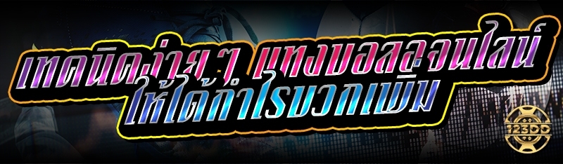 เทคนิคง่ายๆ แทงบอลออนไลน์ ให้ได้กำไรบวกเพิ่ม